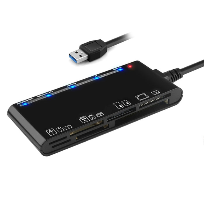 Rocketek CR7 USB3.0 Multi-function Card Reader CF / XD / MS / SD / TF Card 7 in 1, USB3.0