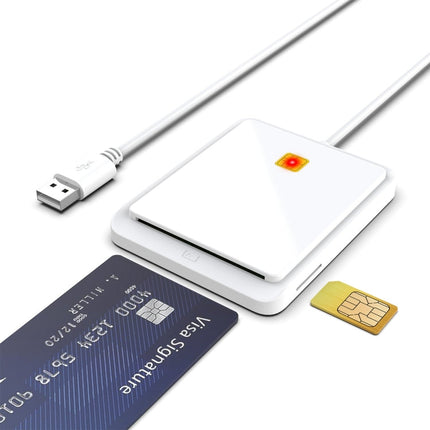Rocketek CR317 USB 2.0 SIM  / ID / CAC Smart Card 2 in 1 Card Reader