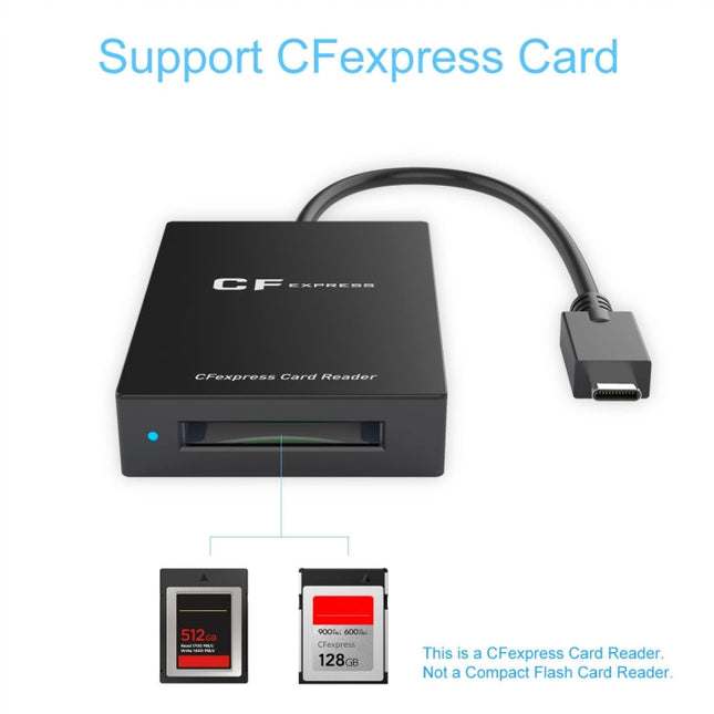 Rocketek CR315 USB3.1 Gen2 Type-C CFexpress Type B Card Reader, CR315