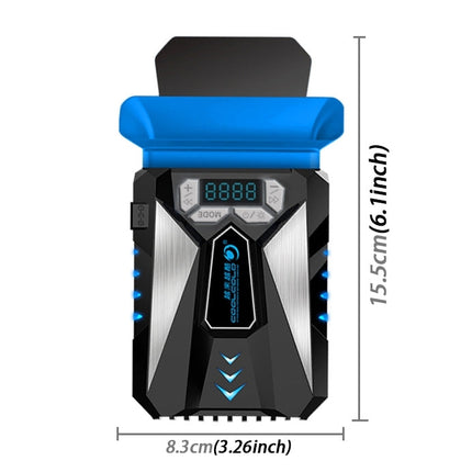 Ice Troll 5 COOLCOLD Portable Laptop Cooling Fan Air Cooler Speed Adjustable High Performance Notebook Fan Cooler Controller, USB 5V (Black)