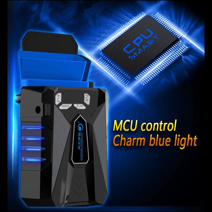 Ice Troll 5 COOLCOLD Portable Laptop Cooling Fan Air Cooler Speed Adjustable High Performance Notebook Fan Cooler Controller, AC 220V, AC 220V (Black)