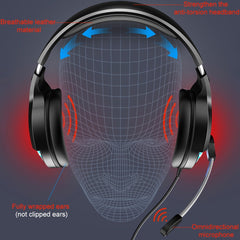 YINDIAO Q2 Head-mounted Wired Gaming Headset with Microphone, Version: Dual 3.5mm + USB, Q2 Dual 3.5mm + USB(White)