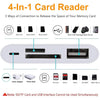 NK108LTC 4 in 1 USB-C Male to SD + TF + USB + Type-C Female Camera Reader, NK108LTC