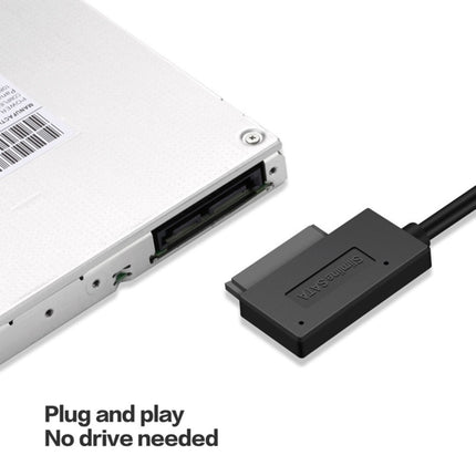 Professional USB 3.0 to 7+6Pin Slimline SATA Cable Adapter Indicator, USB 3.0
