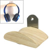 Square Stainless Steel Patch + Solid Wood Wall-mounted Headset Holder, PC2920A, PC2920B