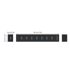ORICO H7013-U3 ABS Material Desktop 7 Ports USB 3.0 HUB with 1m USB Cable