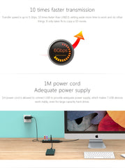 ORICO H7013-U3 ABS Material Desktop 7 Ports USB 3.0 HUB with 1m USB Cable