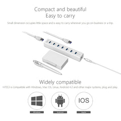 ORICO H7013-U3 ABS Material Desktop 7 Ports USB 3.0 HUB with 1m USB Cable