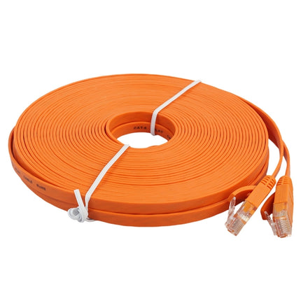 15m CAT6 Ultra-thin Flat Ethernet Network LAN Cable, Patch Lead RJ45