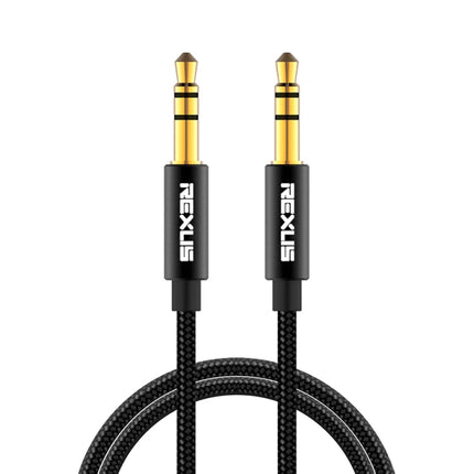 REXLIS 3629 3.5mm Male to Male Car Stereo Gold-plated Jack AUX Audio Cable for 3.5mm AUX Standard Digital Devices, Length: 1.8m, Length: 1.8m