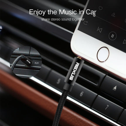 REXLIS 3629 3.5mm Male to Male Car Stereo Gold-plated Jack AUX Audio Cable for 3.5mm AUX Standard Digital Devices, Length: 1.8m, Length: 1.8m