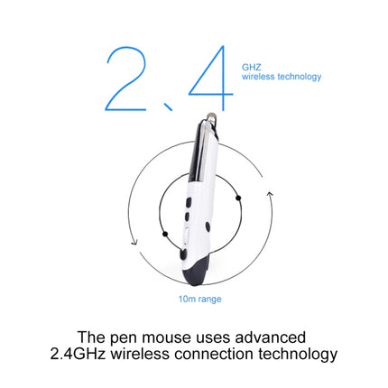 PR-08 6-keys Smart Wireless Optical Mouse with Stylus Pen & Laser Function, Laser Function White, Laser Function Black, Laser Function Grey, Laser Function Blue, Laser Function Red
