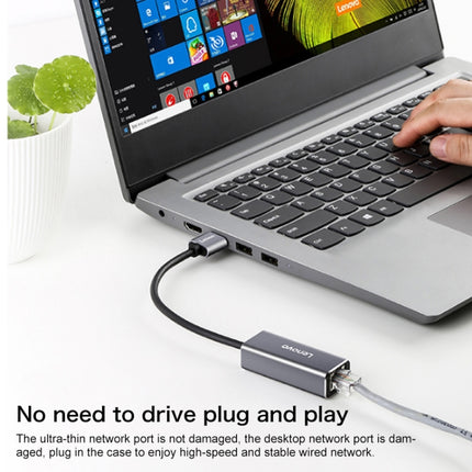 Lenovo F1-C01 Type-C / USB-C to Gigabit Ethernet Converter, F1-C01