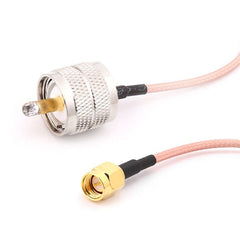 15cm UHF Male to SMA Male Pigtail Cable RF Coaxial Cable, UHF Male to SMA Male (Cable)