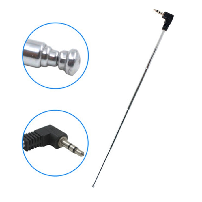 Retractable 3.5mm FM Radio Antenna for Mobile Phone, Max Length: 24.5cm, FM Radio Antenna