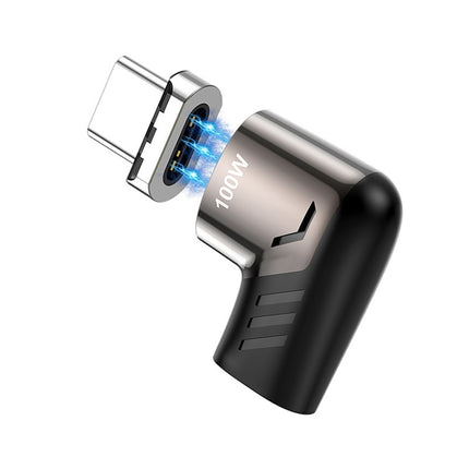 X20 120W PD USB-C / Type-C Female to USB-C / Type-C Elbow Magnetic Charging Adapter