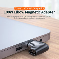 X20 100W PD USB-C / Type-C Female to USB-C / Type-C Elbow Magnetic Charging Adapter