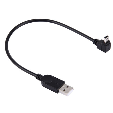 90 Degree Angle Elbow Mini USB to USB Data / Charging Cable, Length: 28cm, Elbow Angle Mini USB