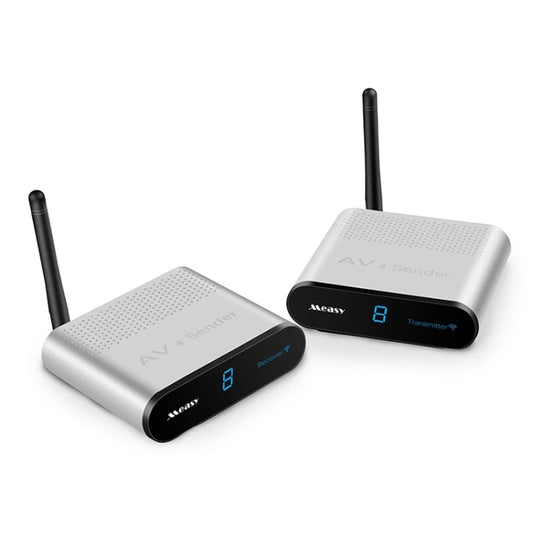 Measy AV220 2.4GHz Wireless Audio / Video Transmitter and Receiver, Transmission Distance: 200m, UK Plug, AV220 Silver