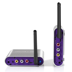 Measy AV220 2.4GHz Wireless Audio / Video Transmitter and Receiver, Transmission Distance: 200m, UK Plug, AV220 Silver