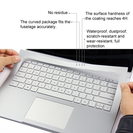 4 in 1 Notebook Shell Protective Film Sticker Set for Microsoft Surface Book 2 15 inch