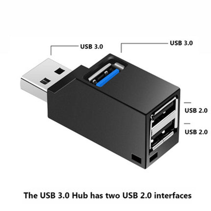 Portable Mini 2 x USB 2.0 + 1 x USB 3.0 HUB with Lanyard, USB 3.0