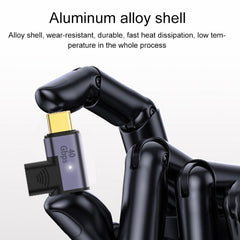 100W USB-C / Type-C Male to Female Elbow Magnetic Charging Adapter