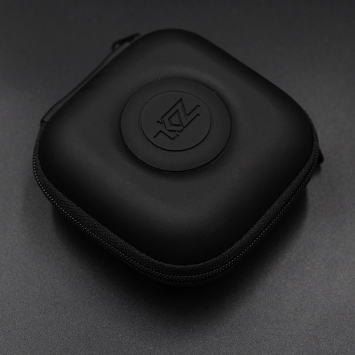 KZ Data Wire Charger Earphone Portable PU Receiving Case(Black)