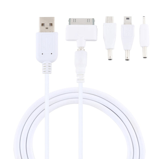 5 in 1 Multi-function Data Cable with 4 Adapters, Suitable for Mico USB / HDMI / Nokia 2.0 / iPhone 4, 5 in 1