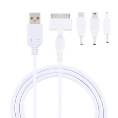 5 in 1 Multi-function Data Cable with 4 Adapters, Suitable for Mico USB / HDMI / Nokia 2.0 / iPhone 4, 5 in 1