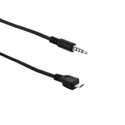 3.5mm Male to Micro USB Male Audio AUX Cable, Length: about 40cm, Micro USB 40cm