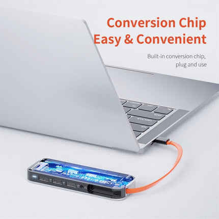 ROCK TR01 10 In 1 Type-C / USB-C to HDMI + VGA Multifunctional Extension HUB Adapter