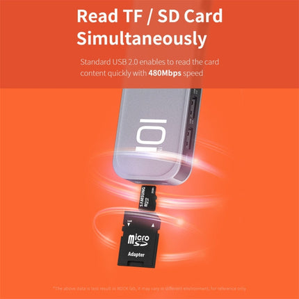 ROCK TR01 10 In 1 Type-C / USB-C to HDMI + VGA Multifunctional Extension HUB Adapter