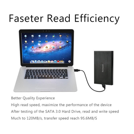 Richwell SATA R23-SATA-1TGB 2.5 inch USB3.0 Interface Mobile Hard Disk Drive, Capacity: 1TB, 1TB