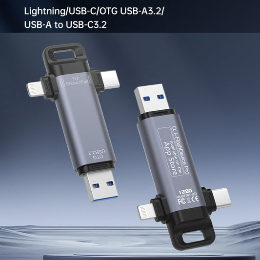 NK-951 USB, Type-C, 8 Pin 3 in 1 Solid State USB Flash Drive with OTG Function