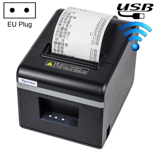 Xprinter N160II USB+WIFI Interface 80mm 160mm/s Automatic Thermal Receipt Printer, UK Plug, USB+WIFI Interface, EU Plug, USB+WIFI Interface, UK Plug, USB+WIFI Interface, US Plug