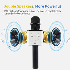 SDRD SD-08 Double Speakers High Sound Quality Handheld KTV Karaoke Recording Bluetooth Wireless Condenser Microphone