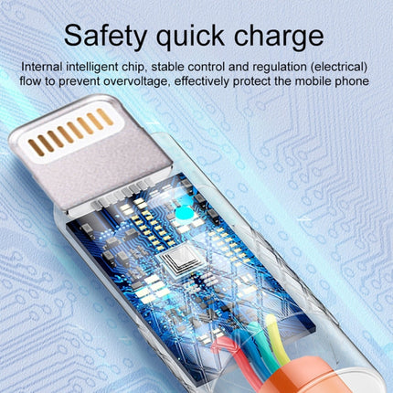 Mech Series 6A 120W USB to 8 Pin Metal Plug Silicone Fast Charging Data Cable, Length: 1.2m, 1.2m 8 Pin