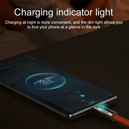 Mech Series 6A 120W USB to USB-C / Type-C Metal Plug Silicone Fast Charging Data Cable, Length: 1.2m