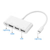 75216 4 in 1 8 Pin to HDMI + 8 Pin Charging + 2 USB Ports HD Video Converter, 75216