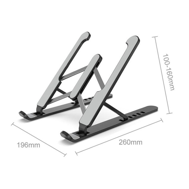 Laptop Stand Desktop Raise Bracket Cooling Base Lifting Holder Foldable, Pro-8