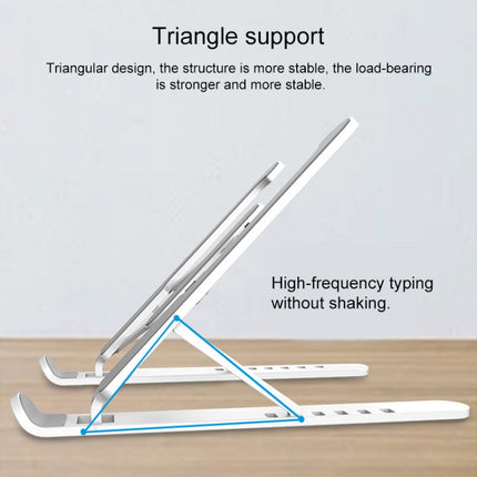 Laptop Stand Desktop Raise Bracket Cooling Base Lifting Holder Foldable, Pro-8