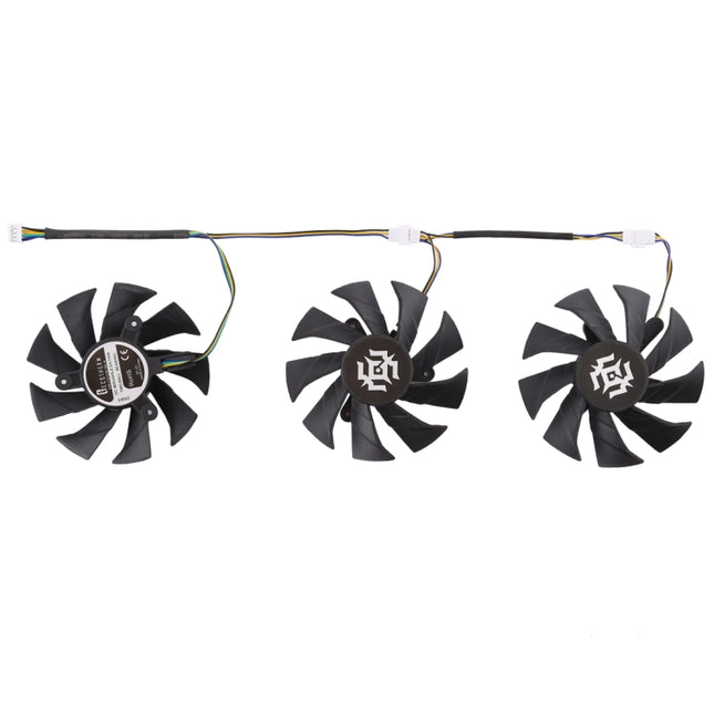 3 PCS Graphics Card Cooling Fan for Zotac GTX 1070-8GD5 X-OC, Diameter: 85mm, 0.5A Diameter: 9.5mm(3 PCS)