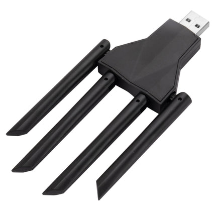 1300Mbps 5G Wireless Network Card Gigabit Dual Band Driver-free USB WiFi Receiver, 1300Mbps 5G