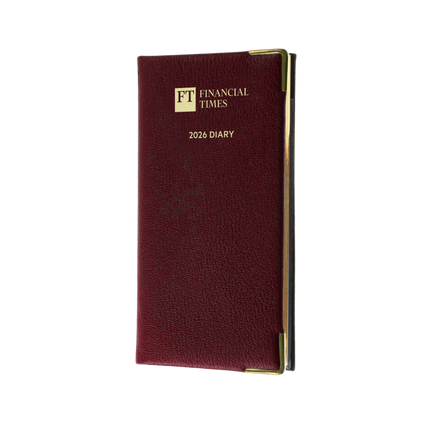 2026 Portrait Pocket Diary - Week to View - Claret