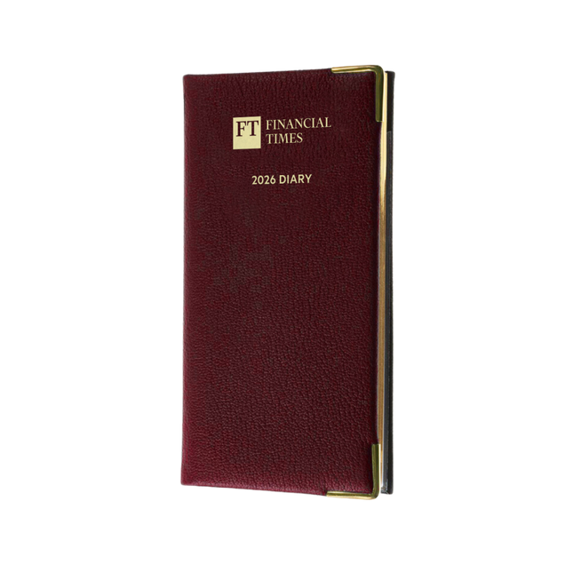 2026 Portrait Pocket Diary - Week to View - Claret