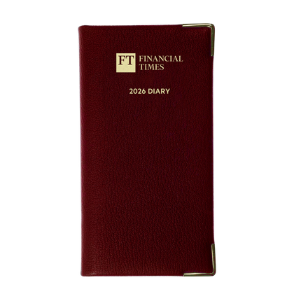 2026 Portrait Pocket Diary - Week to View - Claret