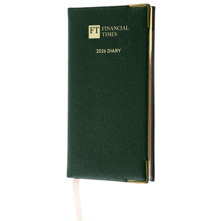 2026 Portrait Pocket Diary - Week to View - Green