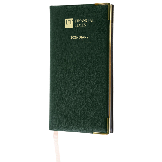 2026 Portrait Pocket Diary - Week to View - Green