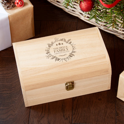 Personalised Traditional Family Christmas Eve Chest